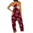 thumbnail image 4 of Women's Casual Loose Baggy Pocket Jumpsuit Fashion Playsuit Trousers Overalls Sling Jumpsuit, 4 of 6