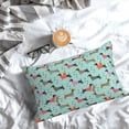 thumbnail image 6 of Kdxio Cotton Pillow Cases 16"x24" Pillowcases,Soft and Breathable Bedroom Pillow Cases-Christmas Dachshund, 6 of 8