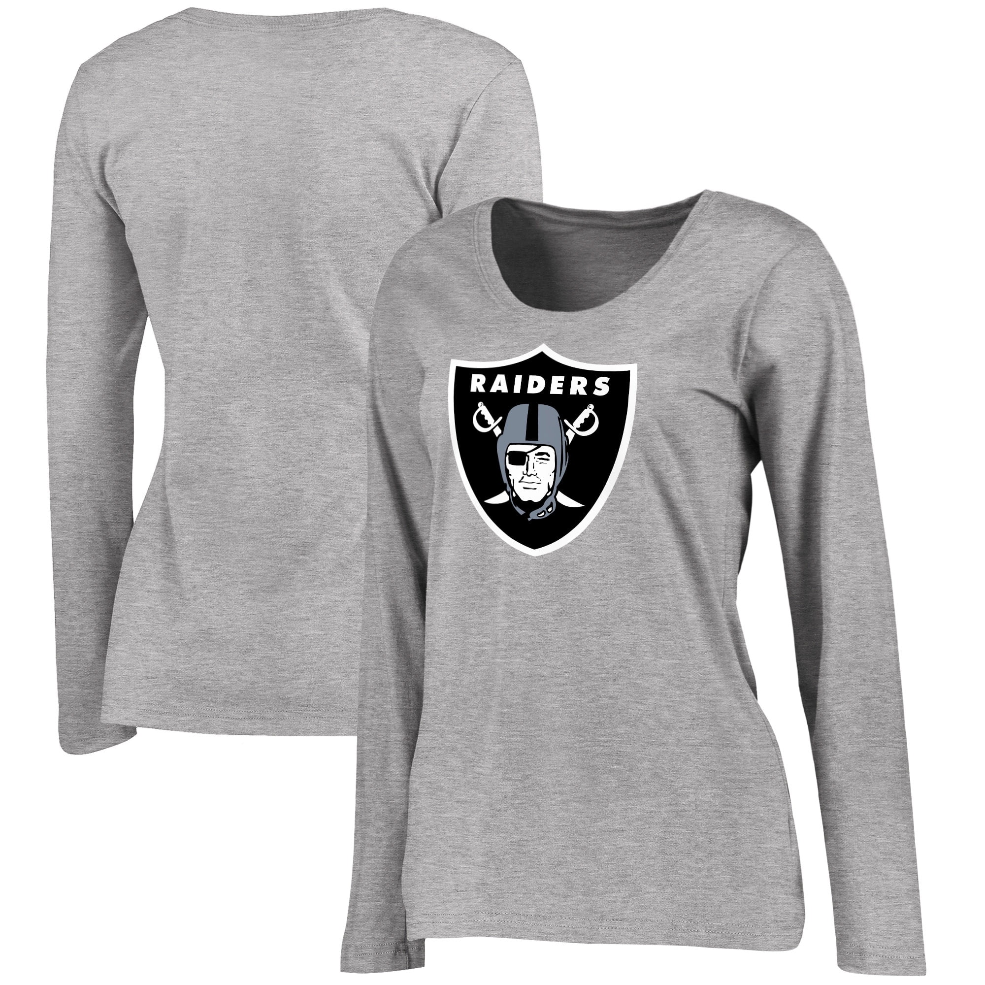 Las Vegas Raiders NFL Pro Line Women's Plus Size Primary Logo Long