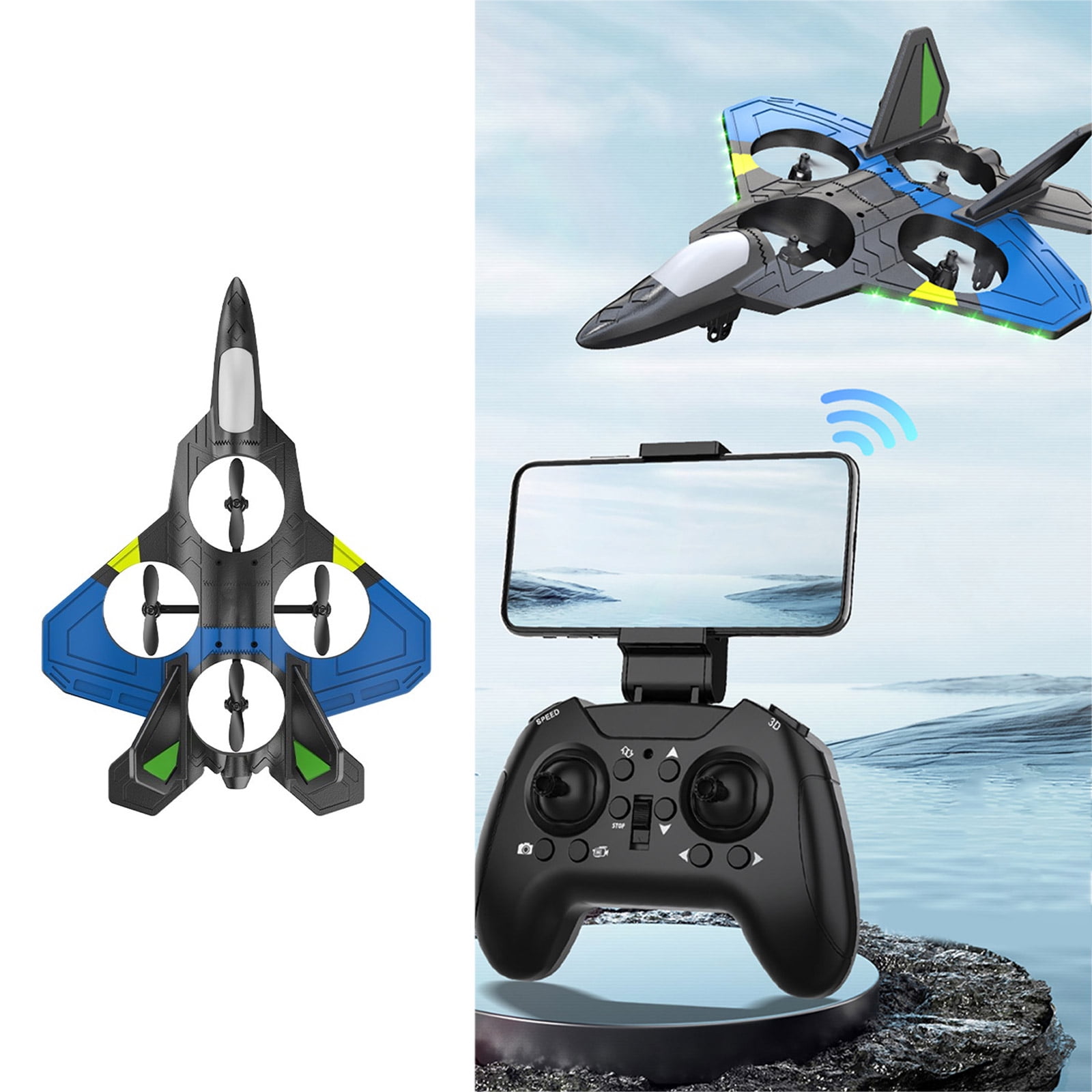lixuesong Durably Remote Control Plane Low/High Speed Remote Control Aircraft Offering Easy Controls for Novice Beginners