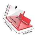 thumbnail image 3 of 12Inch 3D Phone Screen Magnifier, HD Acrylic Lens, Foldable, Portable, Eye Protection, Compatible with All Smartphones, 3 of 6