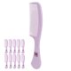 thumbnail image 1 of Juego de 10 peines de dientes anchos BuyWeekMX para peinar uso conveniente, 1 of 9