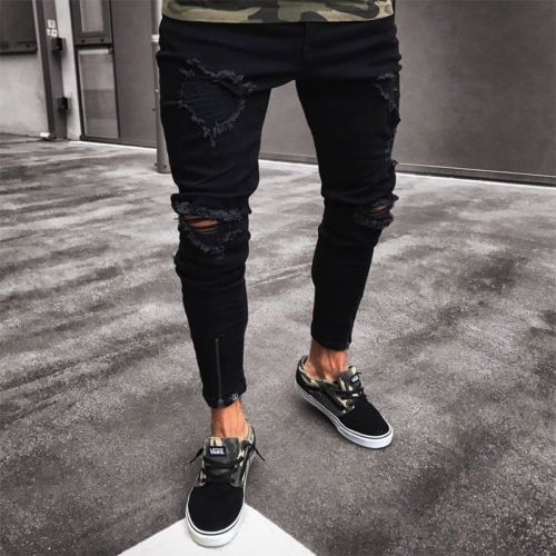 Biker deals denim jeans