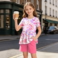 Gubotare Pajamas Kids Girls Satin Pajamas Set Button Down Silk 2 Piece ...