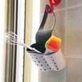 thumbnail image 3 of chaungfeng Kitchen Sink Caddy, Sponge Holder Plastic Soap Holder, Hanging Ajustable Strap Faucet Caddy with Drain Holes for Drying (3.3"x8.3"), 3 of 7