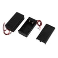 thumbnail image 1 of Unique Bargains 2 Pcs ON/OFF Switch 2 Wires Covered Battery Holder Case for 9V Battery, 1 of 4
