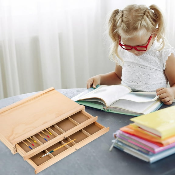 TABLETREANDS Teacher's Desk Organizer 1 Pack in Khaki for Art Supplies, Drawing Tools, and Classroom Essentials