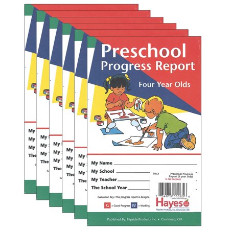 Hayes Publishing Preschool Progress Report Four Year Olds 10/Pack 6 Packs (H-PRC4-6)