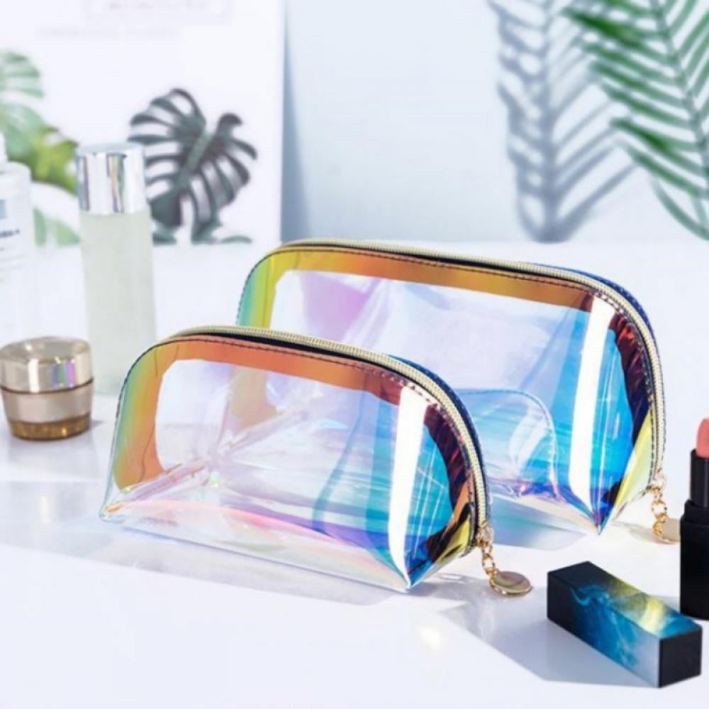 pvc tpu holographic cosmetic bag