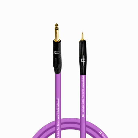 Coluber Cable 1/4" TS Male to 3.5 TS Male - Pro 3-Pin Microphone Connector