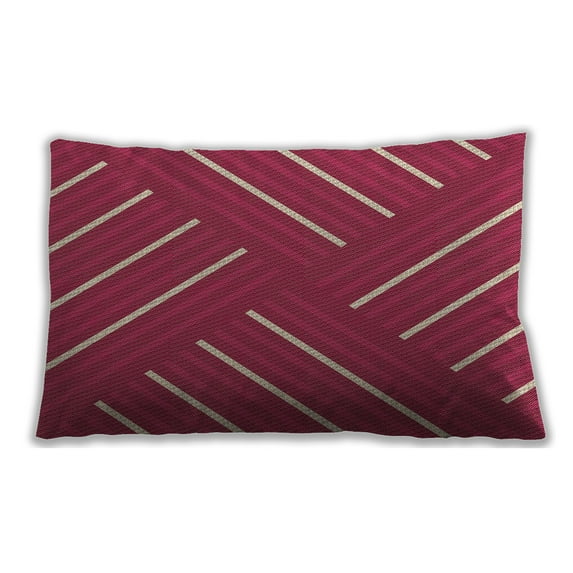 Ahgly Company Outdoor Rectangular Contemporary Lumbar Throw Pillow, 13 inch by 19 inch