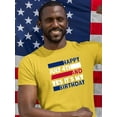 thumbnail image 2 of Happy July 4Th And My Birthday T-Shirt Men -Image by Shutterstock, Male XX-Large, 2 of 4