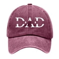 thumbnail image 2 of Wuxian Mens Trendy Baseball Caps Fashion Letter Embroidered Distressed Sun Hats Casual Vintage Washed Comfortable Adjustable Strap Summer Golf Runing Party Birthday Headwear,,One Size, 2 of 3
