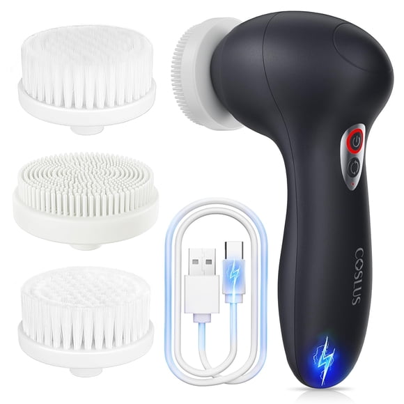 Cepillo de limpieza facial COSLUS Cepillo giratorio eléctrico 3 en 1