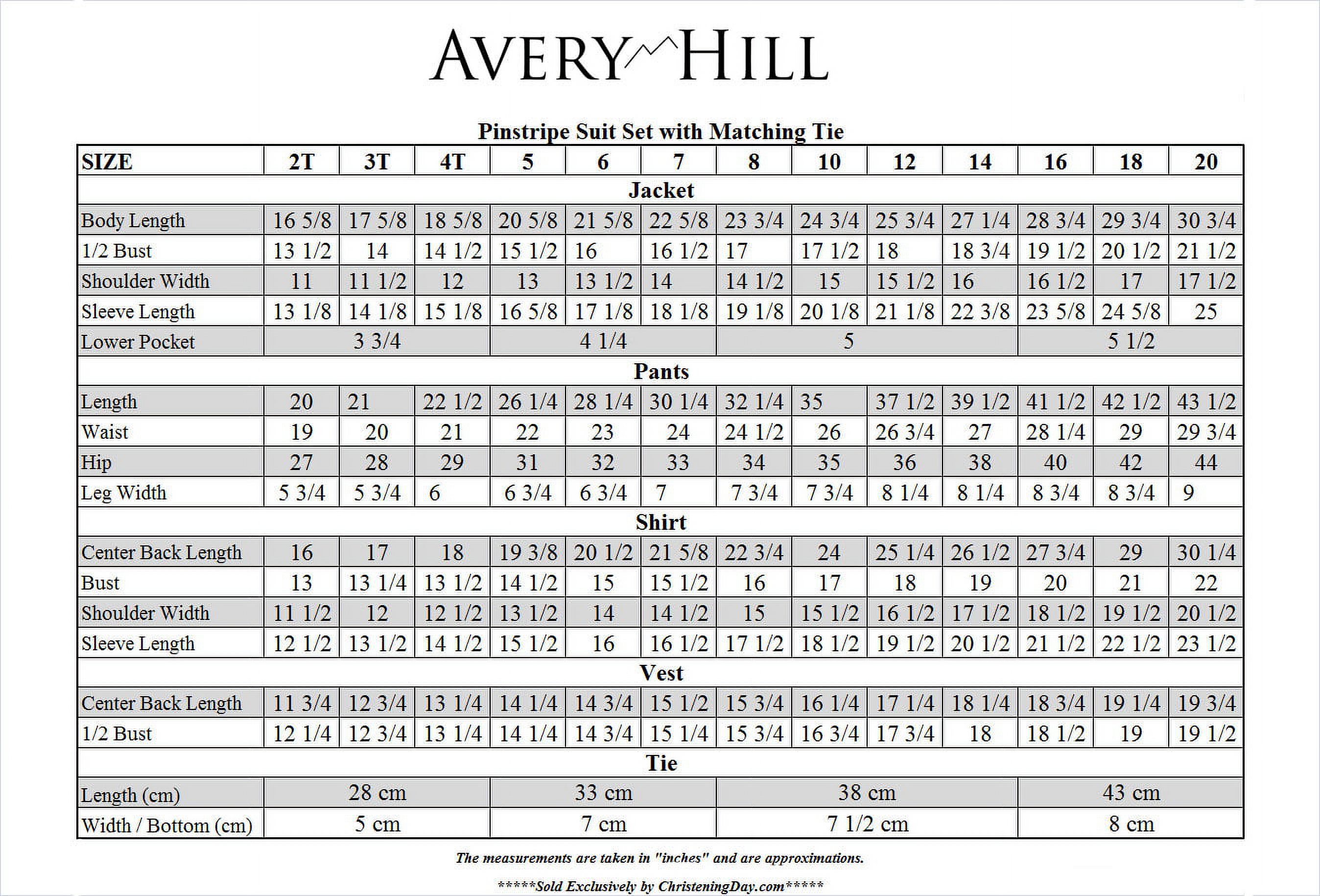 Avery Hill Boys Pinstripe Suit Set with Tie photo 2