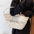 thumbnail image 4 of Bolso tejido de hombro Baoblaze para mujer beige, 4 of 7