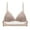 Khaki, variant on Women French Sexy U Back Thin Bra Lace Jacquard Triangle Cup No Underwire Comfortable Soft Supportive Elegant Stylish