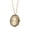 1, variant on Oval Cameo Pendant Necklace with Crystal Rhinestones Handmade Vintage Jewelry Accessory Stylish Outfit Enhancer