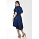 thumbnail image 3 of Vestido envolvente Roman Fashion /Tallas Extras, 2-4211 (Azul marino) azul marino 40, 3 of 5