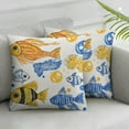 thumbnail image 3 of Set of 2, Fish bubbles Square, Double-Sided Print Home Furnishing, 3 of 8