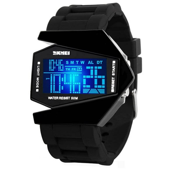 Reloj Gosasa para hombre, deportivo, digital, militar, digital, LED, negro