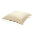 thumbnail image 2 of Lush Decor Velvet Dreams Euro Sham Covers 2 Piece Set 25.5" W x 25.5" L + 1.5" Neutral - Velvet Pillow Cover - Euro Pillow Covers - Glam Decorative Pillows for Bed, 2 of 9