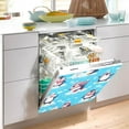 thumbnail image 4 of Coolnut Christmas Penguin Dishwasher Magnet Cover, Kitchen Refrigerator Cover Decal Decorative Washing Machine Door Panel, 23"x 26", 4 of 6