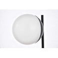 thumbnail image 4 of Living District Eclipse 1-Light Metal & Glass Table Lamp in Black/Frosted White, 4 of 5