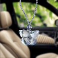 thumbnail image 5 of Adorno colgante de mariposa de cristal para llave de coche, decoración de espejo retrovisor de automóvil (mariposa-1), 5 of 5