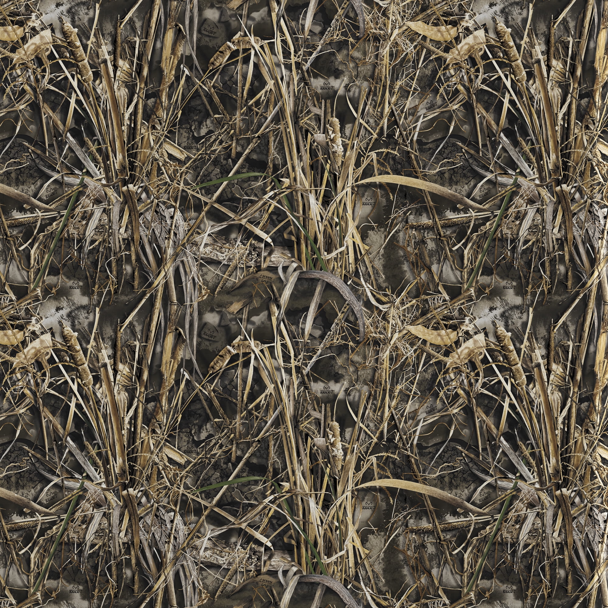 Real Tree 100% Cotton Camo Max 7, Brown, 18" x 21" for Quilting & Sewing, 1 Each