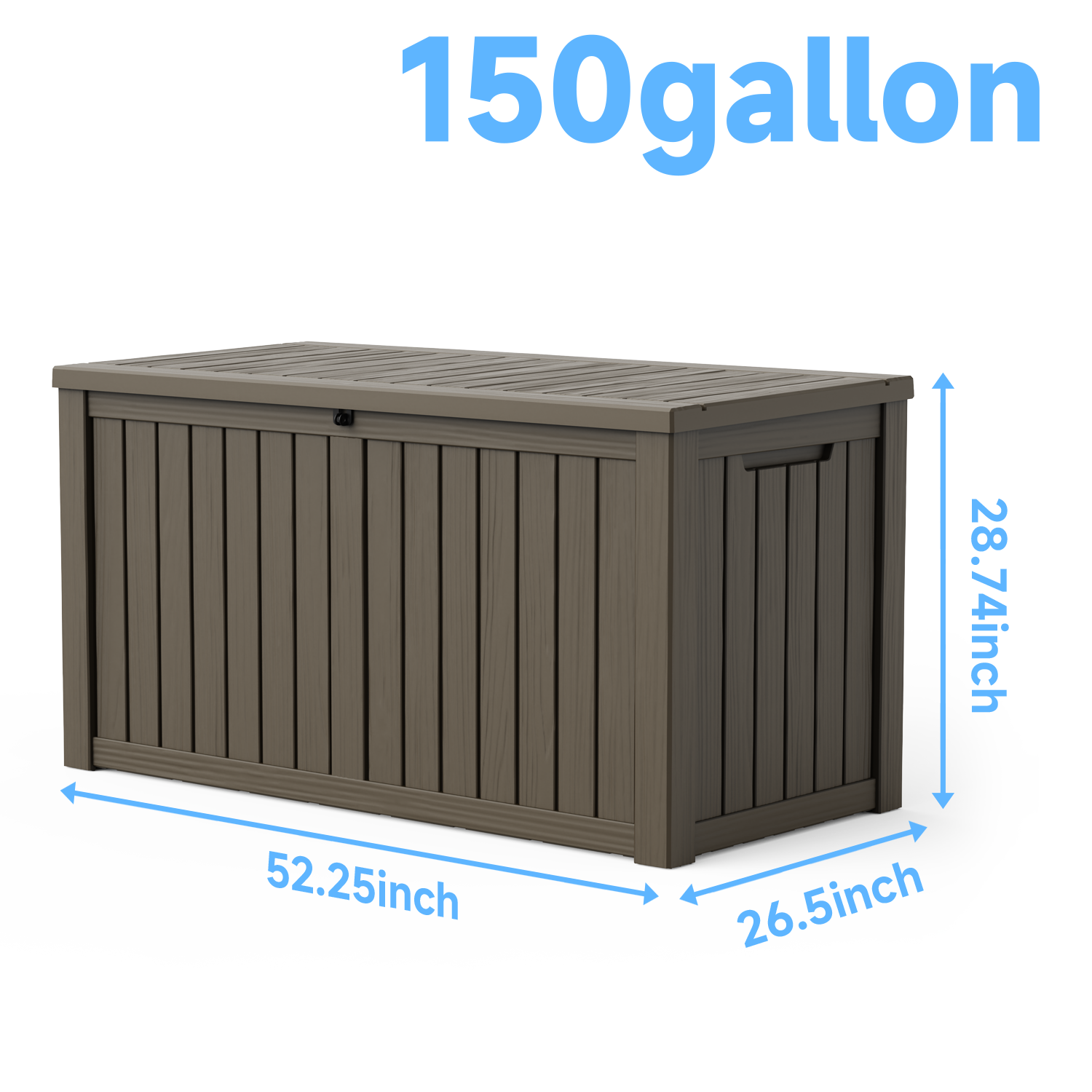 MAYEERTY Outdoor Storage Shed, Tool Storage Room for Outdoor, Removable Shelf