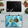thumbnail image 5 of Renewold Glass Top Stove Cover for Electric Stove, Foldable Cooktop Protector Multipurpose Mat Washer Dryer Top Protector Kitchen Decor Accessories, Blue Marble, 5 of 7