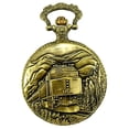 thumbnail image 2 of Railroad Approved Railway Regulation Standard Train Pocket Watch 150th Spike Anniversary 4 Passenger Unit F40PH, 2 of 2