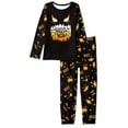 thumbnail image 4 of FKELYI Halloween Ghost Women Pajama Size M Polyester Pumpkin Crew Neck Loungewear 2 Pieces Comfortable Pajamas for Ladies Night, 4 of 5