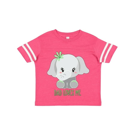 

Inktastic Dad Loves Me- Cute Elephant Gift Toddler Boy or Toddler Girl T-Shirt