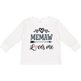 thumbnail image 3 of Inktastic Memaw Grandma Loves Me Girls Long Sleeve Toddler T-Shirt, 3 of 5
