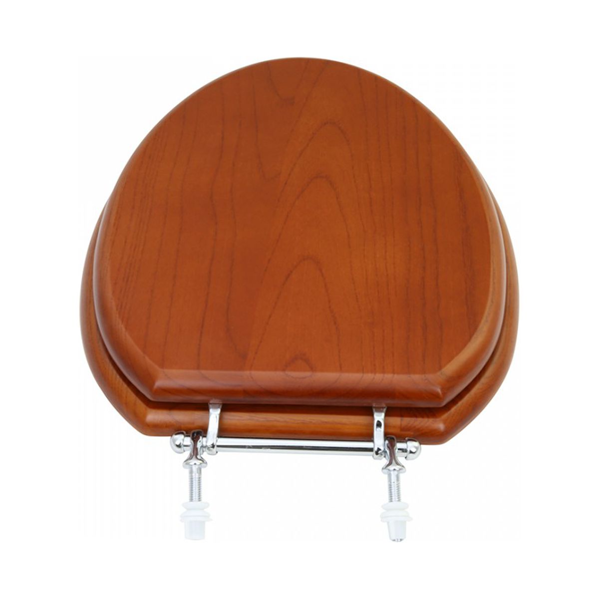 Renovator's Supply Elongated Light Mahogany Toilet Seat, Hardwood