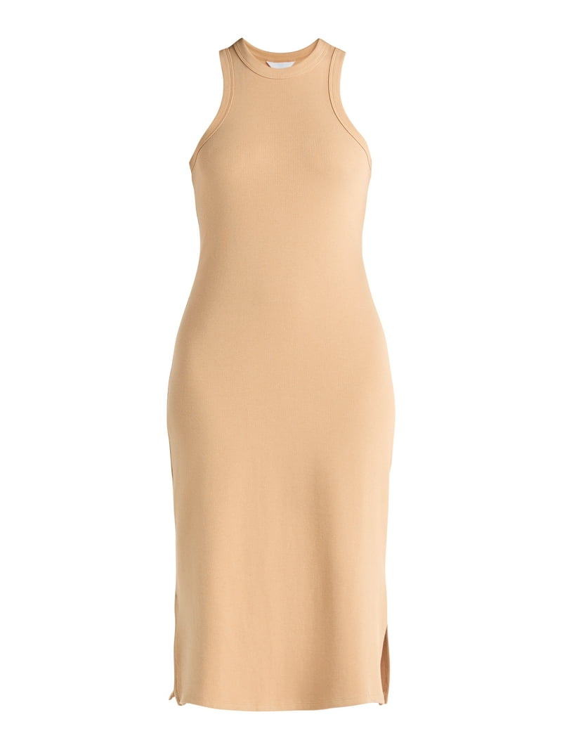 Time and Tru Women's High Neck Tank Dress, XS-XXXL Time and Tru Women's High Neck Tank Dress, XS-XXXL