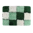 thumbnail image 3 of Non-slip Floor Mat Bathroom Water Absorbant Mat Home Entrance Doormat (Plaid Green), 3 of 7