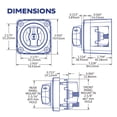 thumbnail image 7 of Blue Sea Systems 6006200 m-Series Battery Switch ON/OFF with Knob, Black, 7 of 7