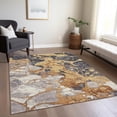 thumbnail image 6 of Addison Rugs Chantille Indoor/Outdoor Transitional Abstract Gold Machine Washable Rectangle Rug, 9' x 12', 6 of 8