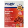 Equate Coated Nicotine Gum, 4 mg, Coated Cinnamon Flavor, 100 Count