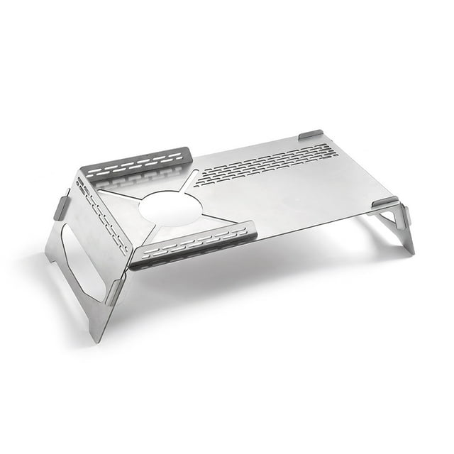 Generic SOTO310 Compact Windproof Stainless Steel Camping Table with Detachable Design for Outdoor Cooking, Picnics, and BBQs