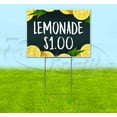 thumbnail image 1 of Lemonade 1 Dollar Chalk (18" x 24") Yard Sign, Includes Metal Step Stake, 1 of 6