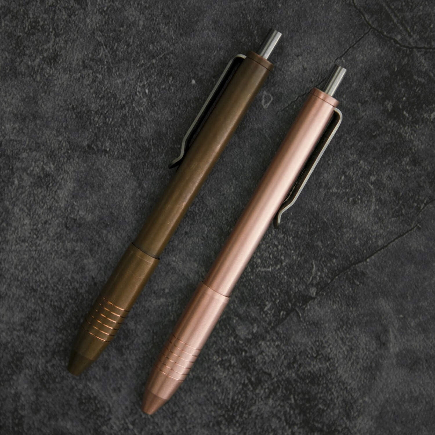 Brass  Copper Click EDC Pen