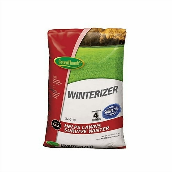 Green Thumb GT58106 Winterizer Lawn Fertilizer, 32-0-10 Formula, Covers 15,000-Sq. Ft. - Quantity 1