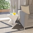 thumbnail image 6 of Home Square Modern Plastic Triangle End Table in White - Set of 2, 6 of 6