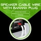 thumbnail image 2 of Cable de altavoz GearIt de 12 AWG de primera calidad, resistente, 1 m con conector tipo banana, 2 of 7