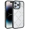 thumbnail image 3 of XPM for Apple iPhone 13 Pro Max Phone Case, Gem Glitter Diamond Bling Clear Hybrid TPU Cover, Colorful Shockproof Protective Back, Slim Fit for Women Girls Cover for iPhone 13 Pro Max - Black, 3 of 7