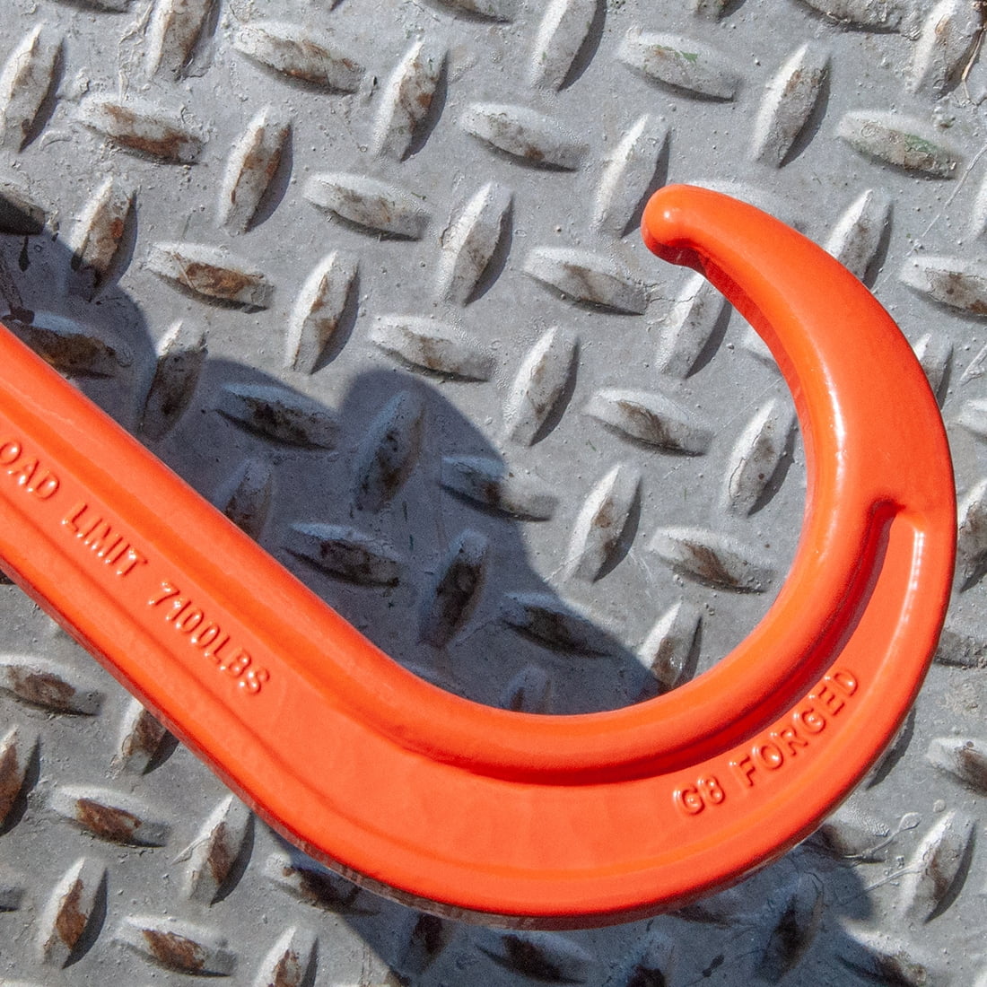 VULCAN Alloy Tow Chain - Forged Long J Hook - G80 - 3/8 inch x 10 foot - PROSeries - 7,100 Lbs SWL